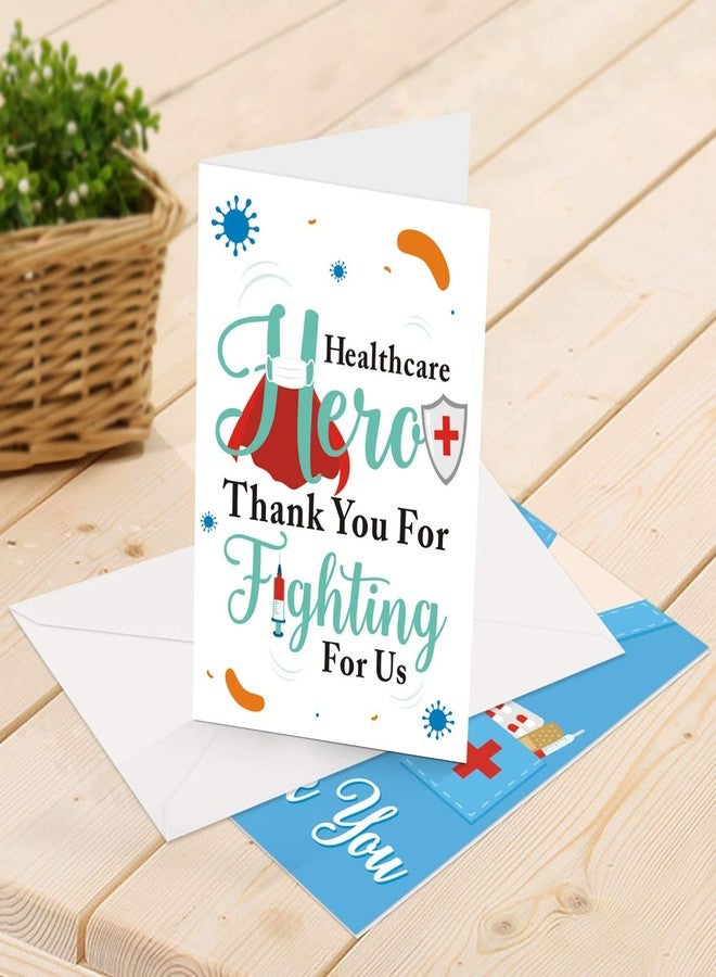 Confetti Healthcare Workers Thank You Card (Pack of 12), Medical Appreciation Card for Nurses, Doctors EMTs Essential Workers Gift Card Set with Envelopes - Image 4